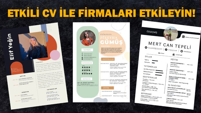 size etkileyici CV hazırlayabilirim