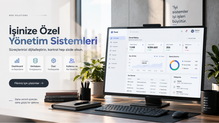 modern ve kullanışlı admin panelleri geliştiririm