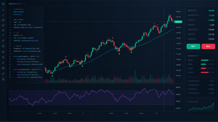 TradingView için Pine Script indikatör ve strateji yazarım