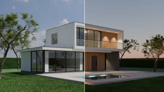planınızdan 3D dış cephe modeli ve render hazırlarım