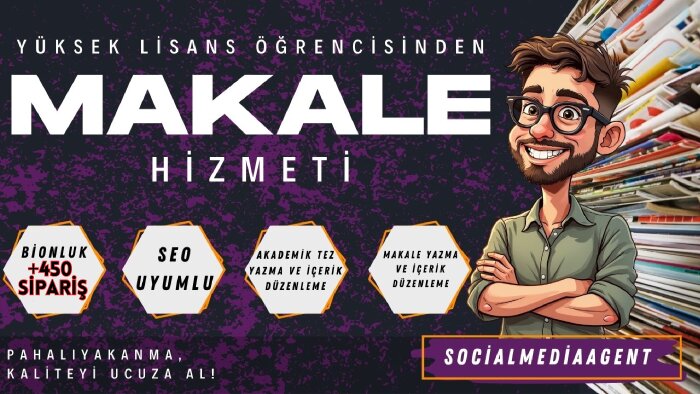 profesyonel makale yazabilirim