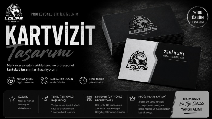 yaratıcı ve şık kartvizit tasarımlarınızı hazırlarım