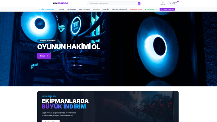 web sitesi kurulum geliştirme yapıyorum