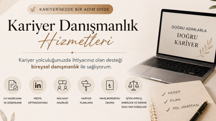 kariyer yolculuğunuza CV dahil her alanda destek oluyorum