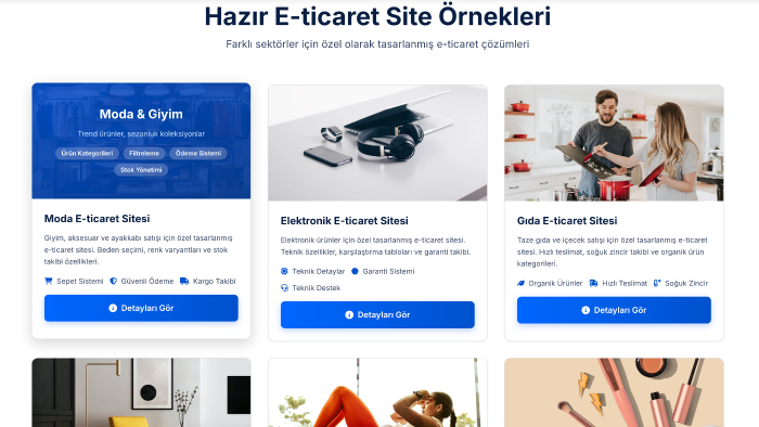 başarılı e-ticaret siteleri tasarlar ve geliştiririm