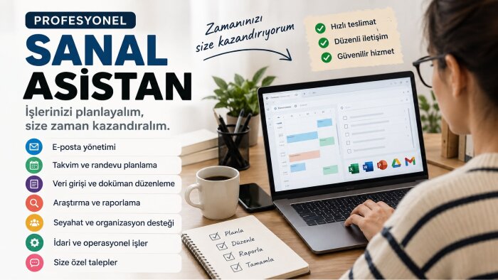 sizin profesyonel sanal asistanınız olurum