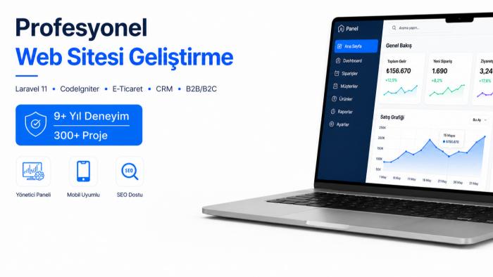  işletmenize özel profesyonel web sitesi geliştiririm