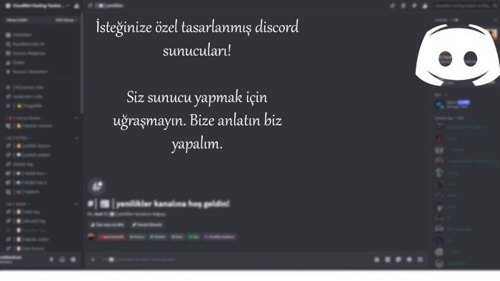 topluluğunuz ve projeleriniz için discord sunucusu yaparım