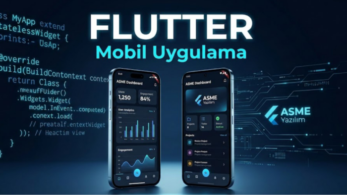 Flutter ile Android ve iOS mobil uygulamalar geliştiririm