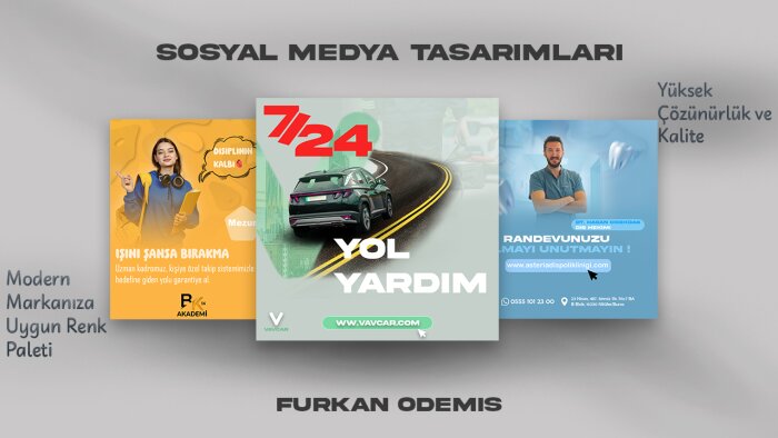 ilgi çekici sosyal medya tasarımları yaparım