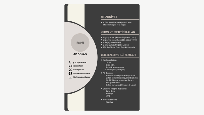 iş arayanlar için cv (özgeçmiş) hazırlıyorum
