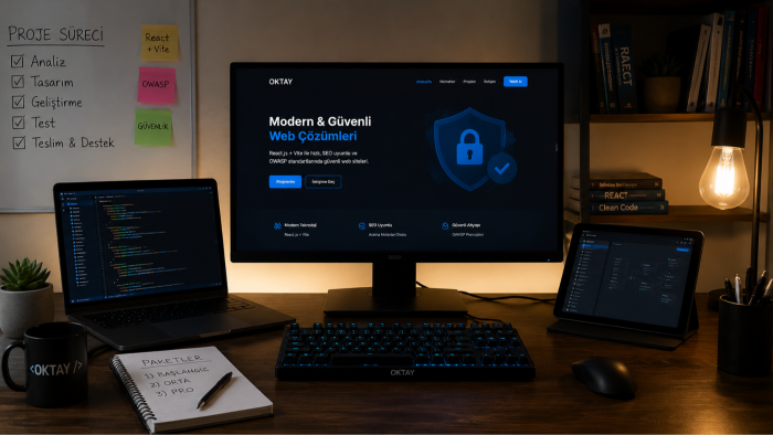modern teknolojilerle profesyonel web sitesi geliştiririm