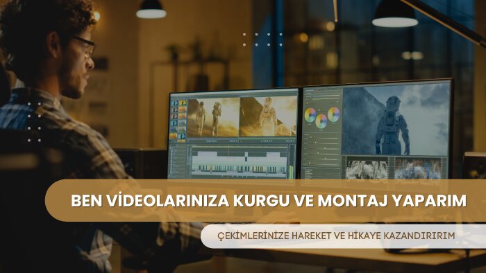 projelerinize kurgu ve montaj yaparım