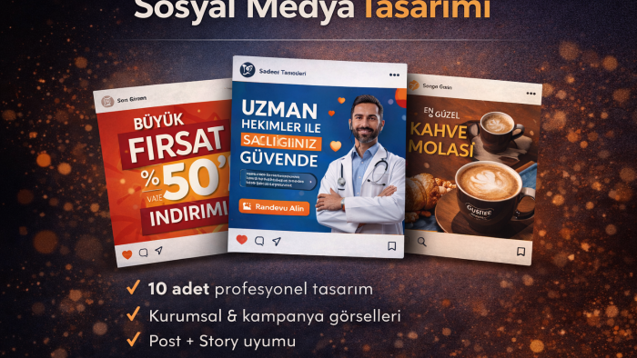 profesyonel sosyal medya postları tasarlarım