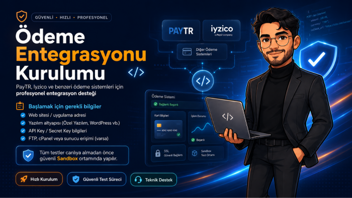 paytr, iyzico ve stripe sanal pos entegrasyonu yaparım
