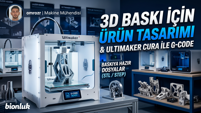 3D baskı için ürün tasarımı ve G-Code hazırlarım