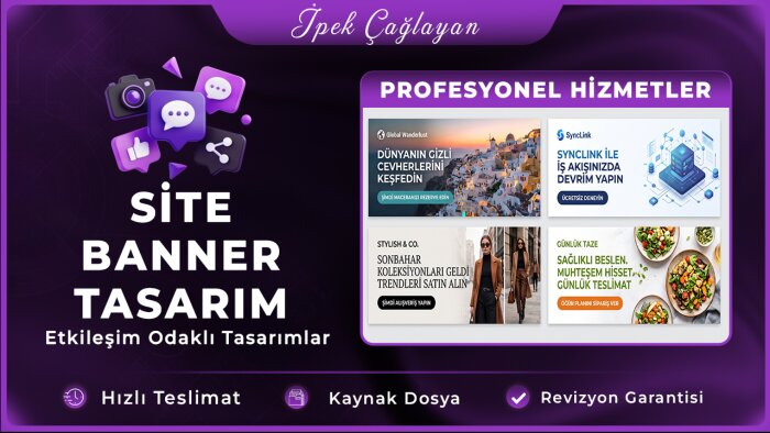 satış ve etkileşim odaklı web banner tasarımları yaparım