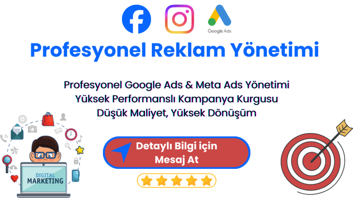 reklamlarınızı profesyonelce yönetiyorum