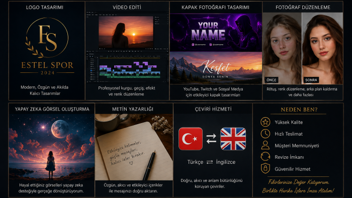 isteğinize göre video vb. yaparım