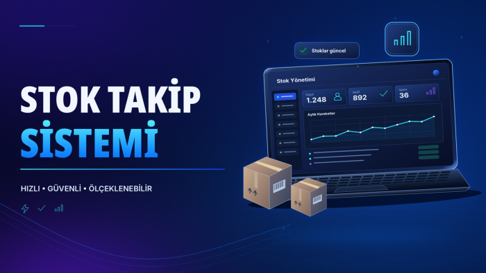 işletmenize özel stok takip paneli geliştiririm