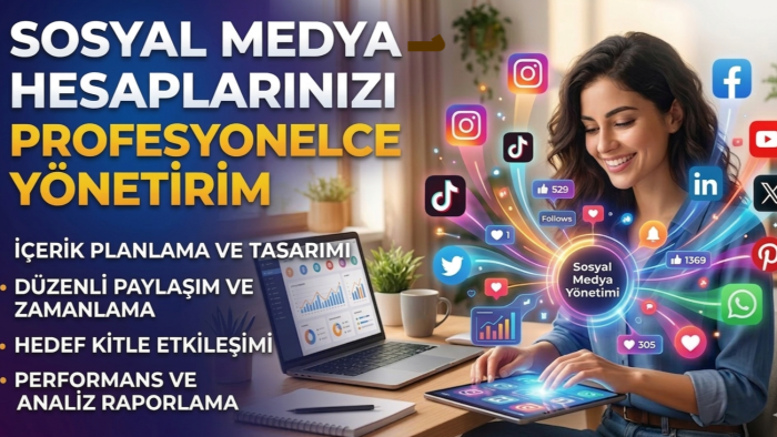 sosyal medya hesaplarınızı profesyonel şekilde yönetirim