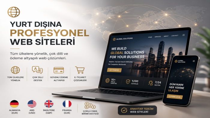 yurt dışına yönelik profesyonel web sitesi yapabilirim