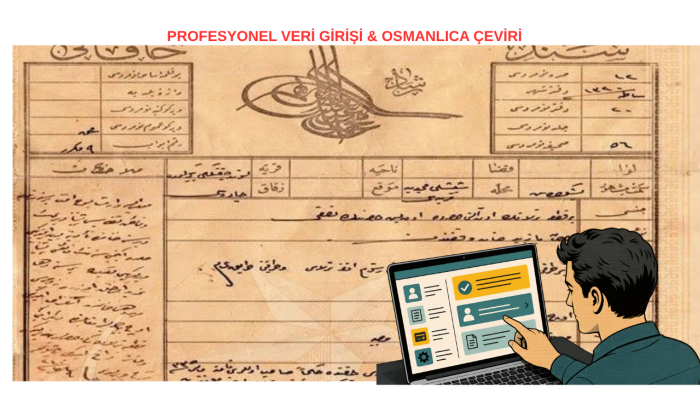 veri girişi, Osmanlıca, Arapça ve İngilizce çeviririm