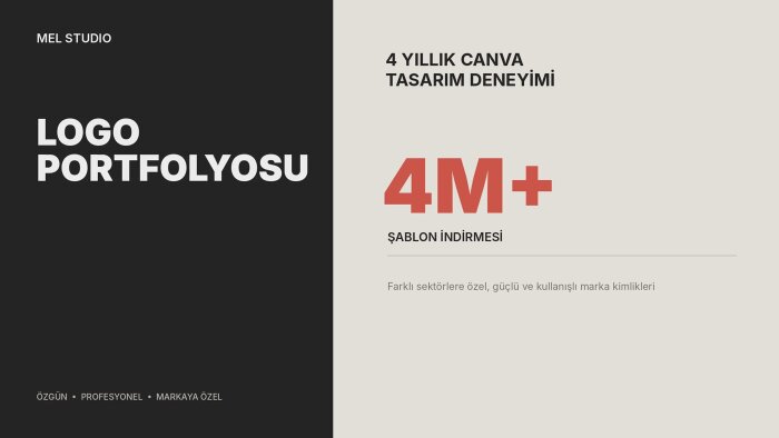 markanız için özgün ve profesyonel bir logo tasarlarım