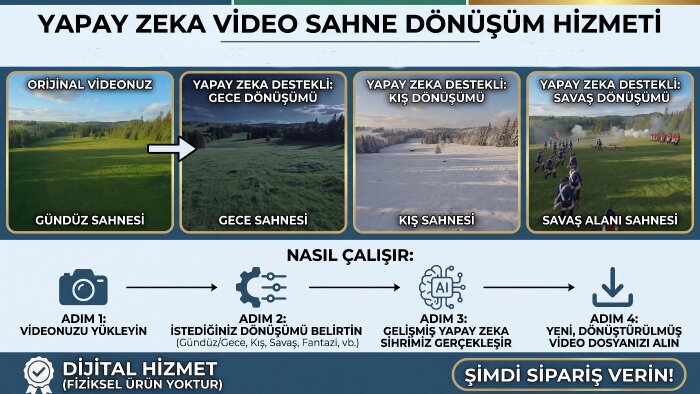 videolarınızı gündüzden geceye, yazdan kışa çevirebilirim