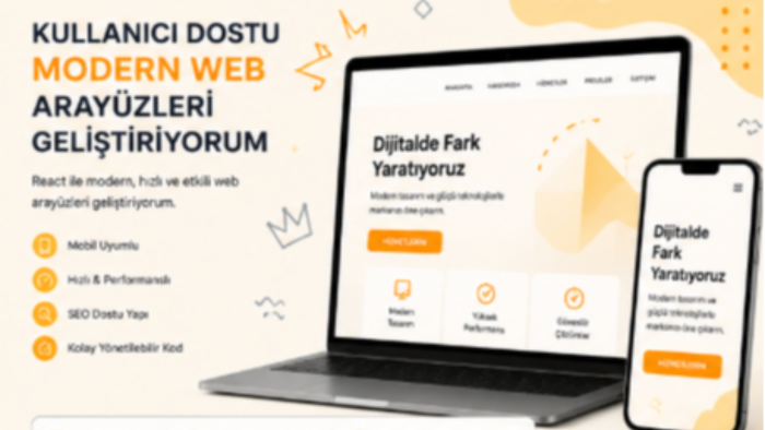 e-ticaret siteleri için etkileyici arayüzler tasarlarım