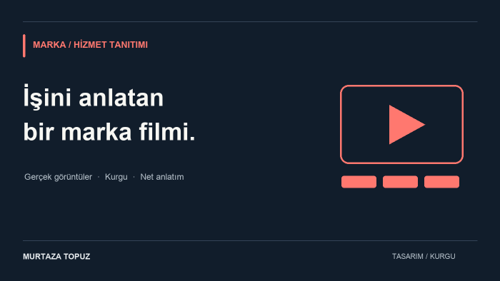 markanız ve hizmetiniz için tanıtım videosu kurgularım