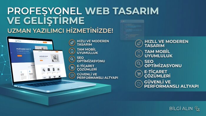 sizin için özgün ve profesyonel web siteleri geliştiririm