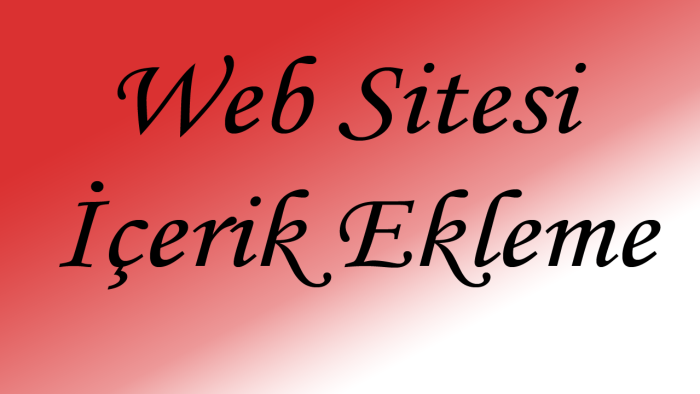 içerik ekleme ve tema düzenleme işlemlerinizi yapabilirim