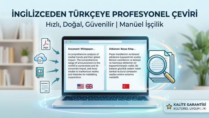 profesyonel olarak İngilizceden Türkçeye çeviri yaparım
