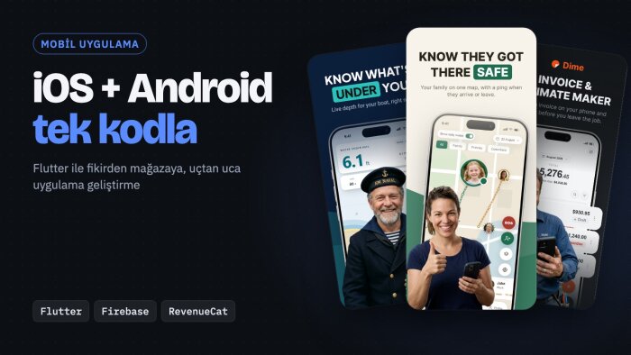 Flutter ile iOS ve Android uygulamanızı geliştiririm