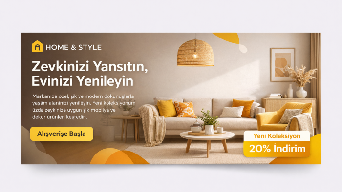 markanıza özel banner ve header tasarımları hazırlarım