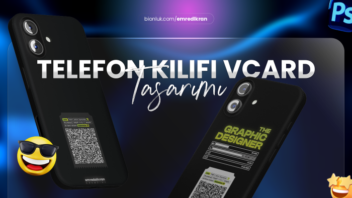 telefon kılıfı için kartvizit / vcard tasarımı yapıyorum