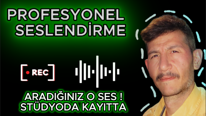 profesyonel seslendirme hizmeti sunarım