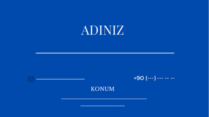 kartvizit tasarımınınız için müthiş sonuçlar çıkarabilirim