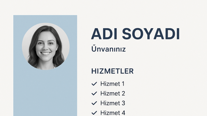 Cv tasarımızı yaparım
