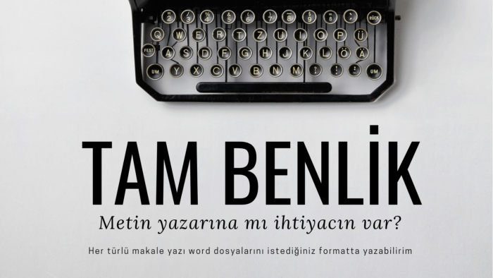 metin yazarlığı yapıyorum