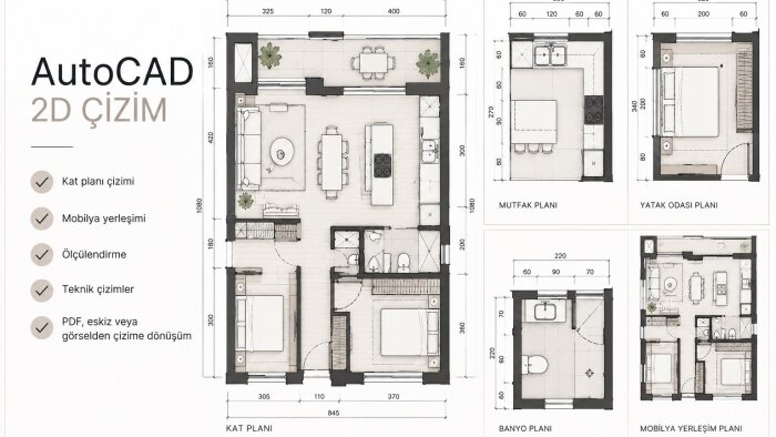 📐 görsel veya eskizinizi AutoCAD çizimine dönüştürebilirim