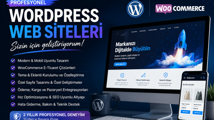 profesyonel WordPress web siteleri geliştiriyorum