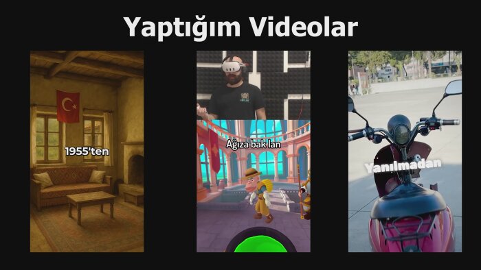 sizlere etkileyici düzeyde videolar yapabilirim