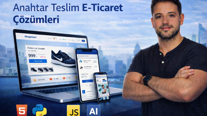 Next.js/React ile modern e-ticaret sitesi geliştiririm