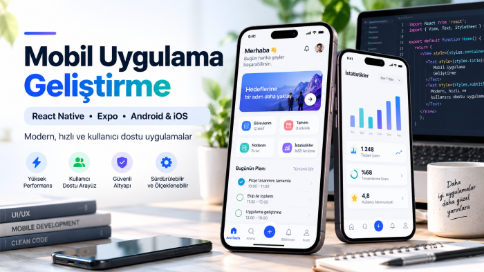 React Native ile Android ve iOS uygulaması geliştiririm