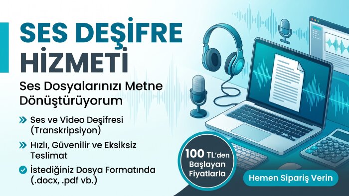 ses dosyalarınızı metin dosyası haline getiririm