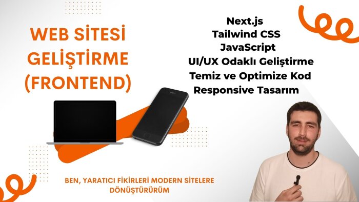 güçlü ve modern web siteleri geliştiririm