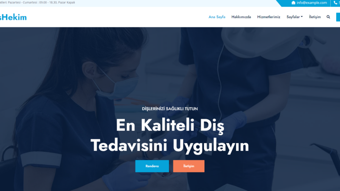 size yönetimi kolay bir website yaptım
