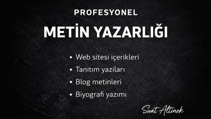 etkileyici ve özgün içerikler yazıyorum